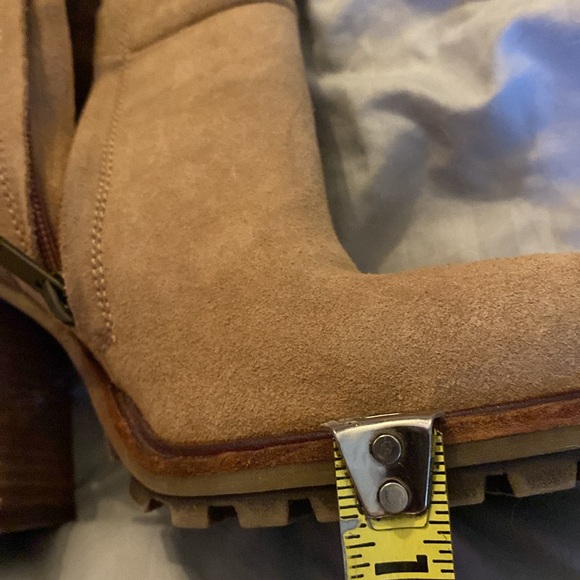 Sam Elderman golden suede chunky boots size 8 Y2K 90's Trending - Picture 12 of 12